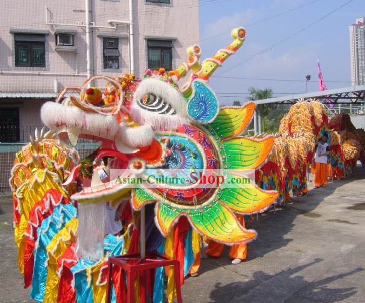 Grand classique chinoise Equipements Dragon Dance Ensemble complet pour 40 personnes