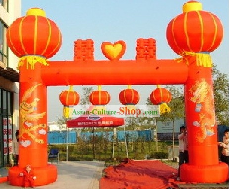 Bonne fête traditionnelle chinoise de mariage gonflable Set