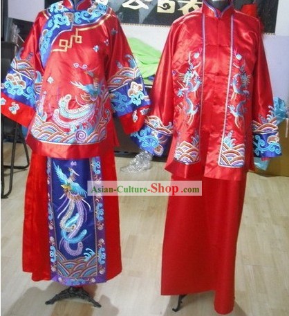 Made to Order China Traditional Wedding Costumes 2 Sets