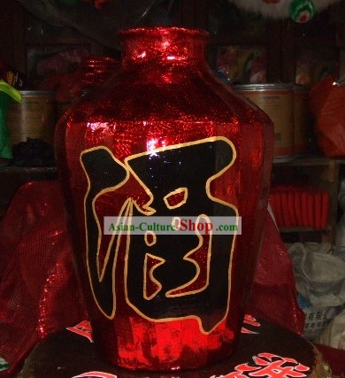 Prop Dança Tradicional Chinesa Lion - Jar Vinho