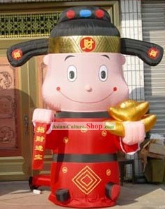 Большой Китайский традиционный Надувные Бог Деньги