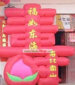Personagem Longevidade grande inflável chinês