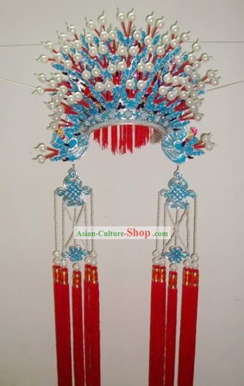 Chinese Traditional Handmade Mandarin Wedding Phoenix Coronet for Bride