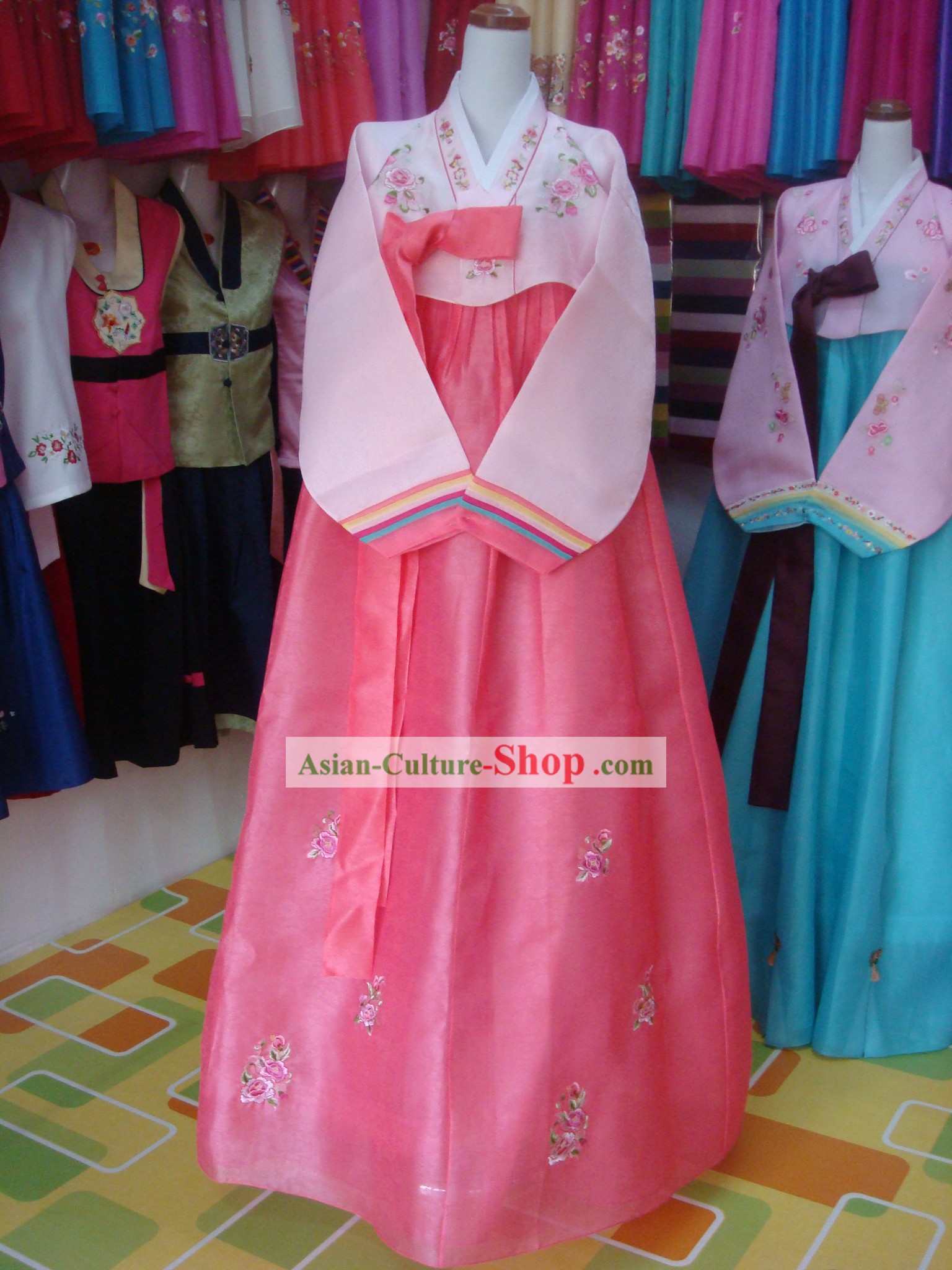 Traditional Korean Mother Hanbok Wedding Dress