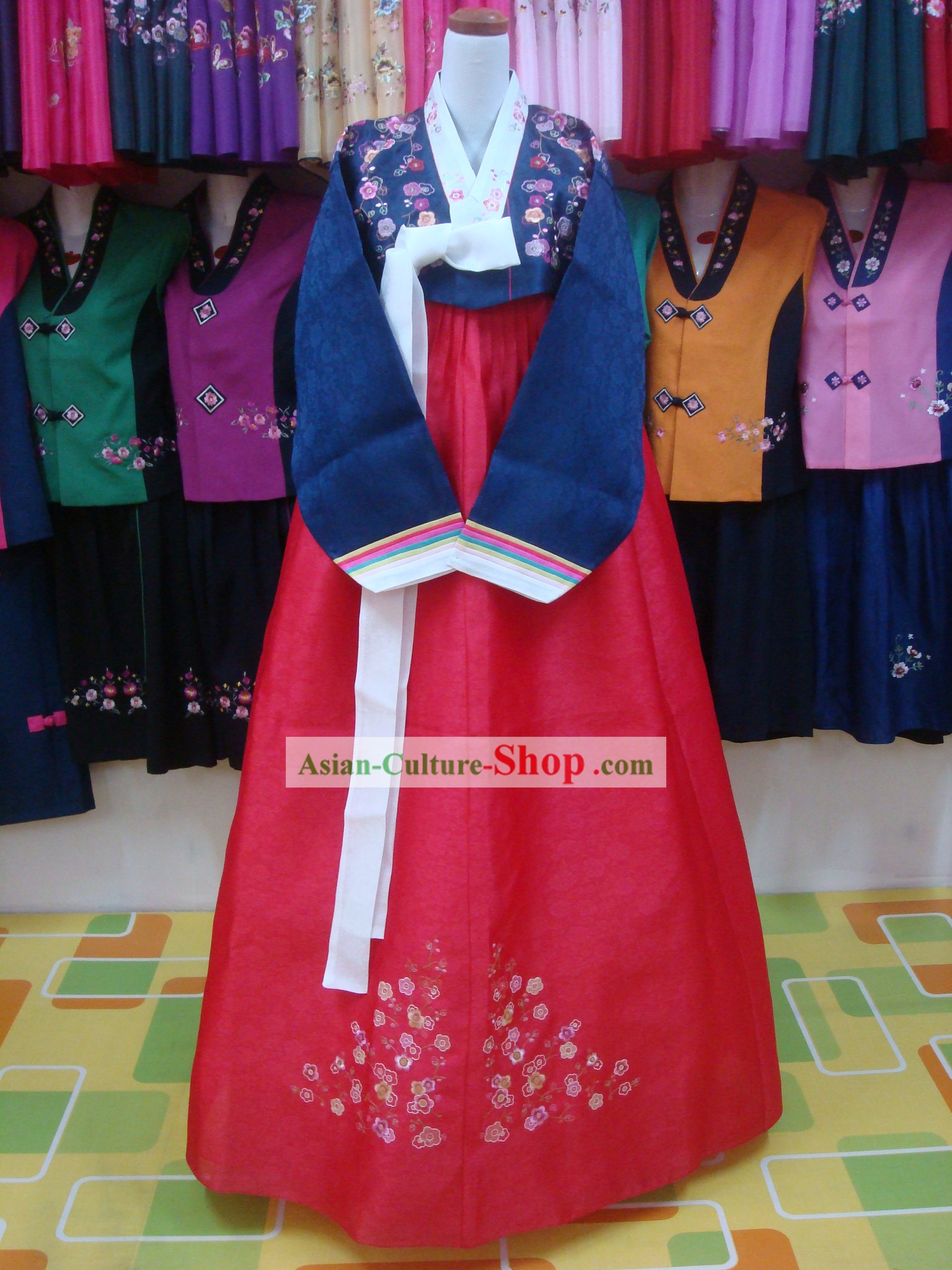 Korean Classical Mother Hanbok Wedding Dress