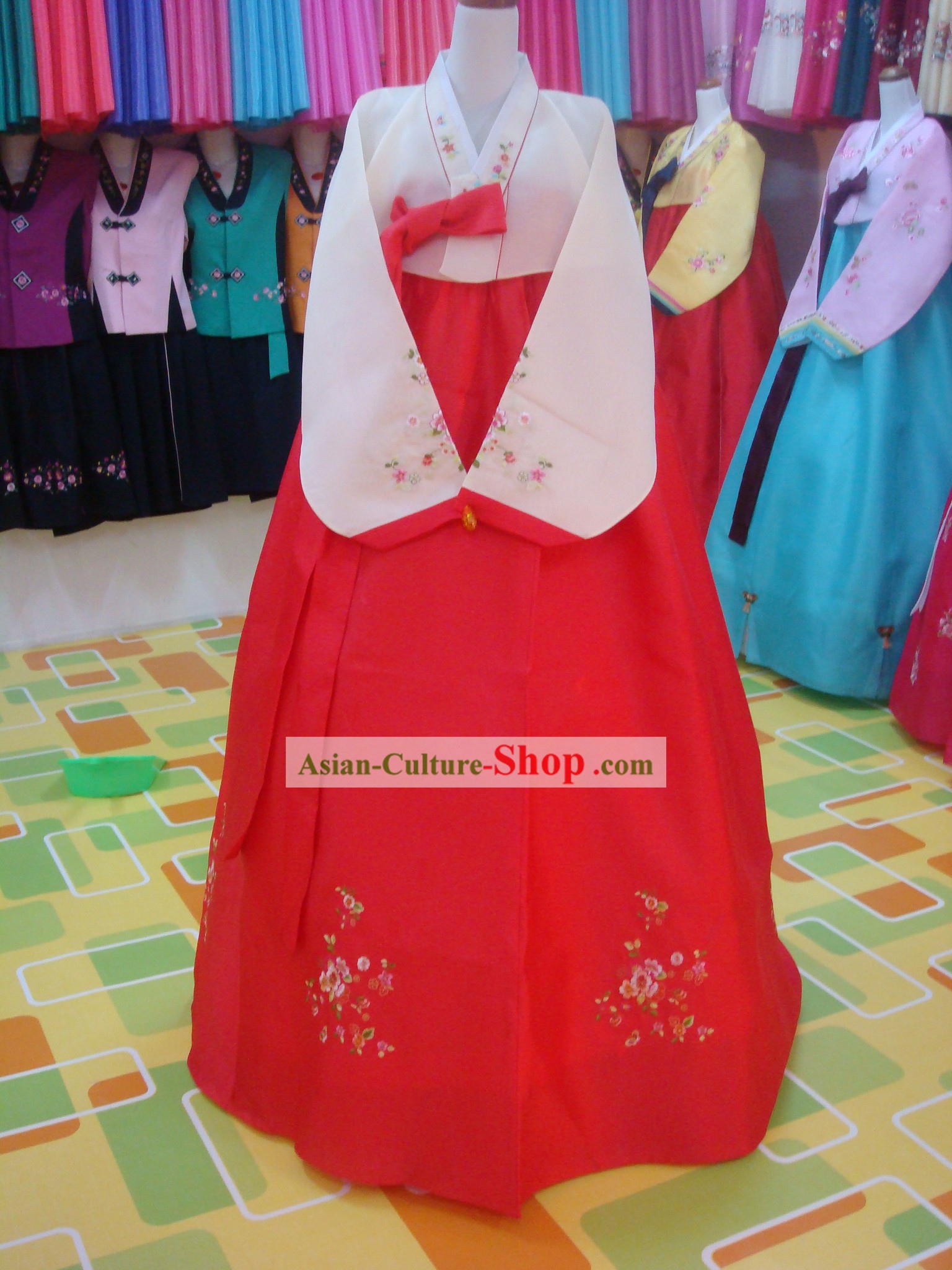 Traditional Korean Mother Hanbok Wedding Dress