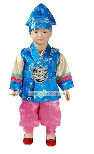 Happy New Year Korean Baby Boy Hanbok Complete Set