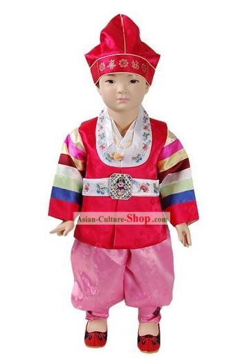 Happy New Year Korean Baby Boy Hanbok Complete Set