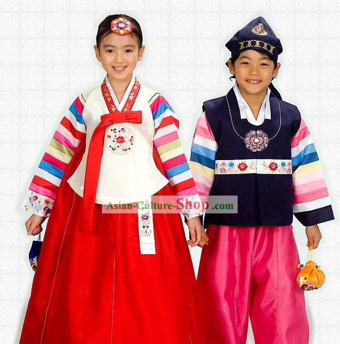 Traditional Korean Children Hanbok 2 Sets