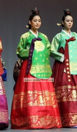 Ancient Korean Palace Hanbok Clothes Complete Set for Women