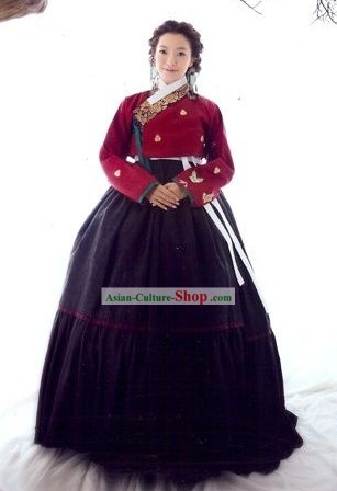 Traditional Korean Hanbok Clothes Complete Set for Women