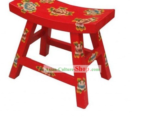 Chinese Tibetan Natural Wood Bar Chair