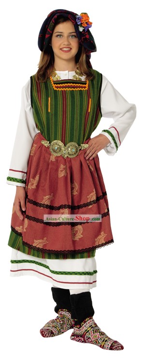 Metaxades 여성 전통 댄스 옷입히기