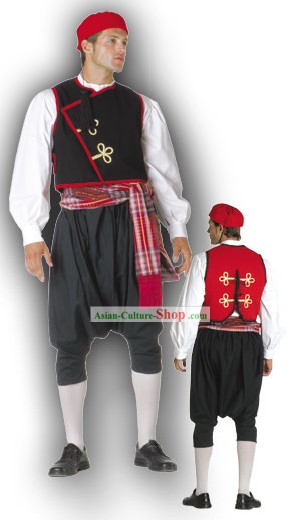 Cyclades Homme Costume Traditionnel danse grecque