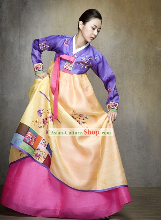 Classical Korean Palace Hanbok Complete Set for Women