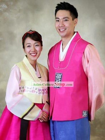 Korean Wedding Hanboks for Wife and Husband