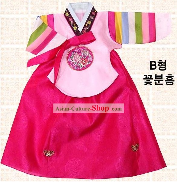 Traditional Korean Birthday Hanbok for Kids