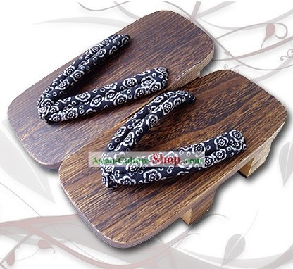 Traditional Japanese Kimono Geta Set for Men