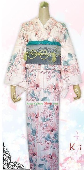 Japanese Kimono Dress Complete Set for Women