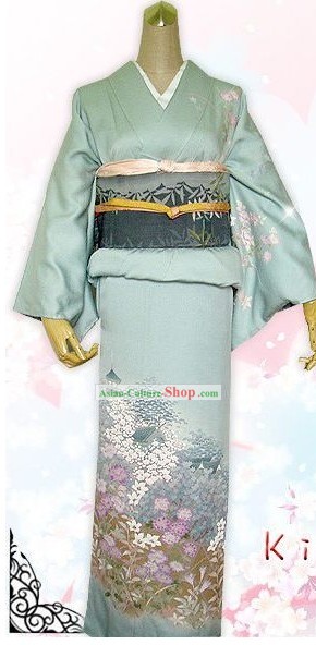 Set Vestido Feminino Kimono japonês Completo