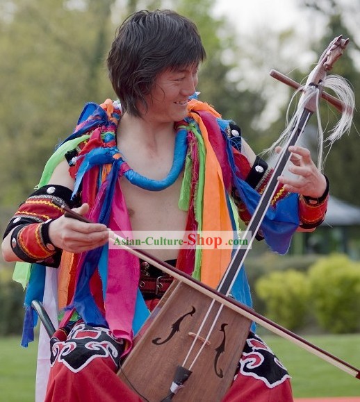 Traditional Mongolian Chopsticks Dance Costumes Complete Set