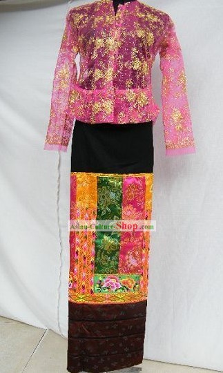 Traditional Thai Clothing Costume Complete Set