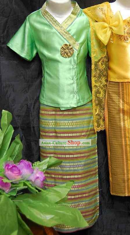 Asia Thai Dance Costume Complete Set for Children