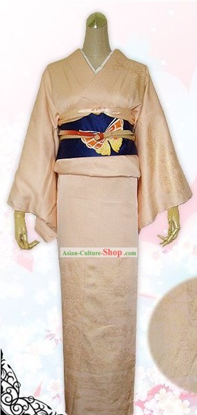 Japanese Kimono Dress Complete Set for Women