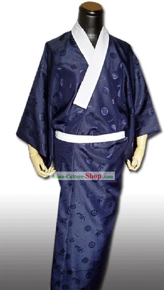 일본의 전통 남성 기모노 드레스