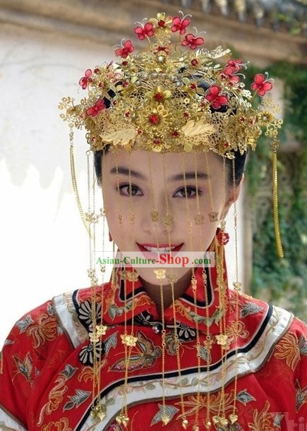 Traditional Chinese Wedding Phoenix Crown Set