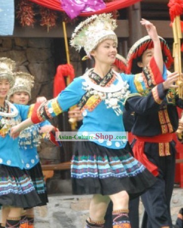 Chinese Miao Minority Clothing and Headdresses