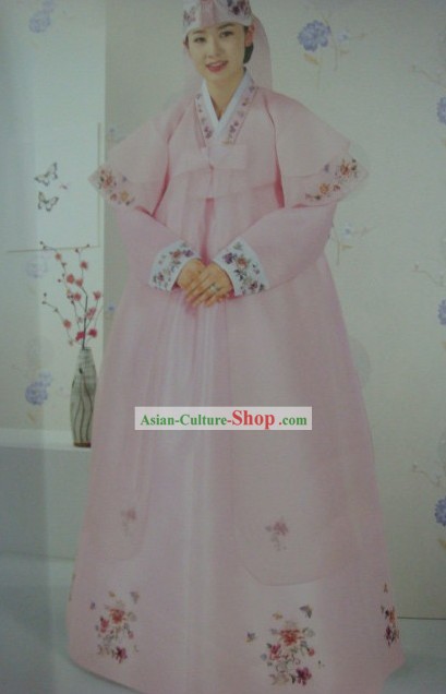 Traditional Korean Wedding Dress Hanbok Set for Bride