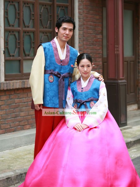 Ancient Korean Anniversary Hanbok for Couple