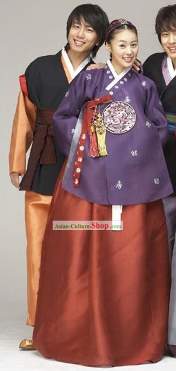 Ancient Korean Anniversary Hanbok for Couple