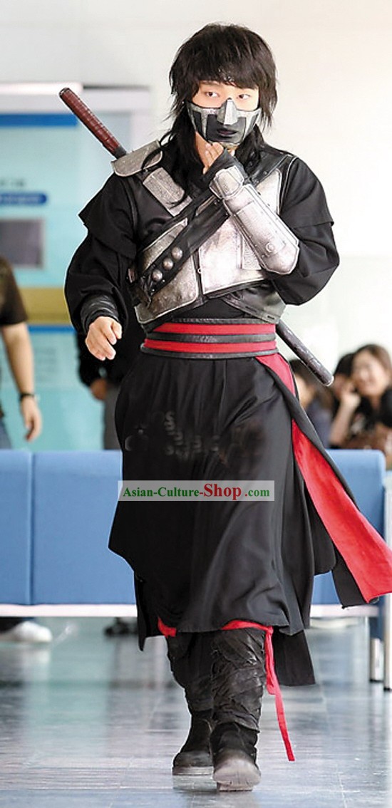 Ancient Korean Fighter Iljimae Armor Costumes Set