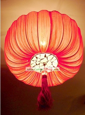 Chinoise main grande lanterne Plafond Lotus