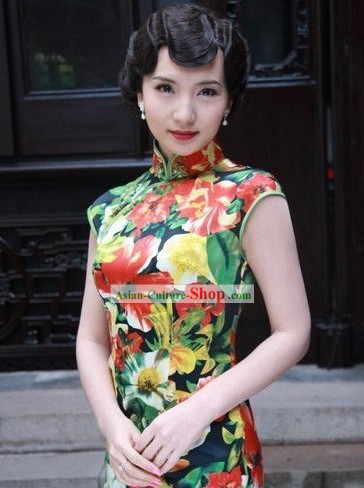 Chinese Traditional Cheongsam Silk Fabric