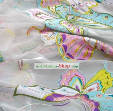 Chinese Classical Butterfly Silk Fabric