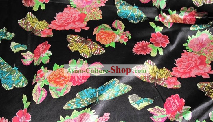 Chinese Pure Silk Butterfly Fabric