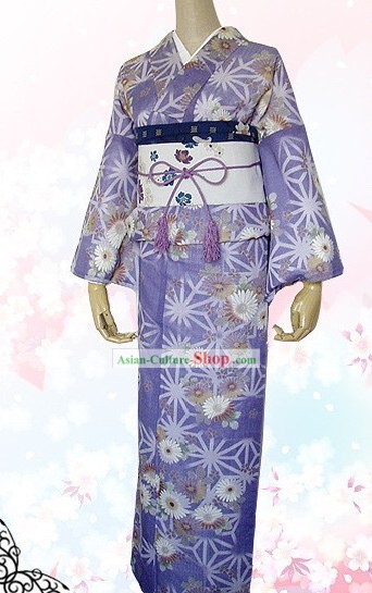 Traditional Japanese Kimono Complete Set