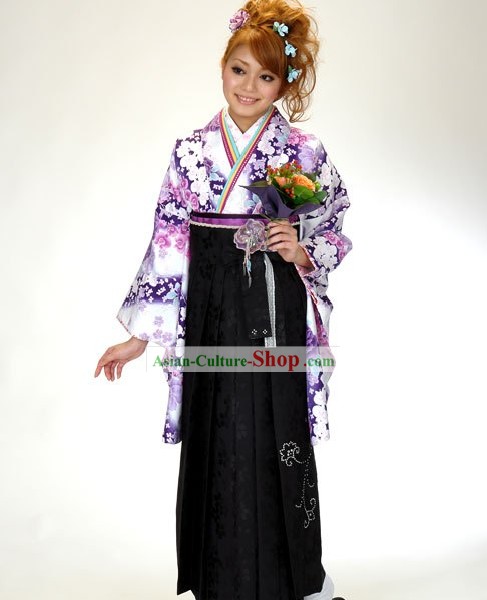 Traditional Japanese Kimono Complete Set for Women