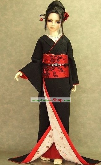 Japanese Kimono Swordswoman Costume Complete Set