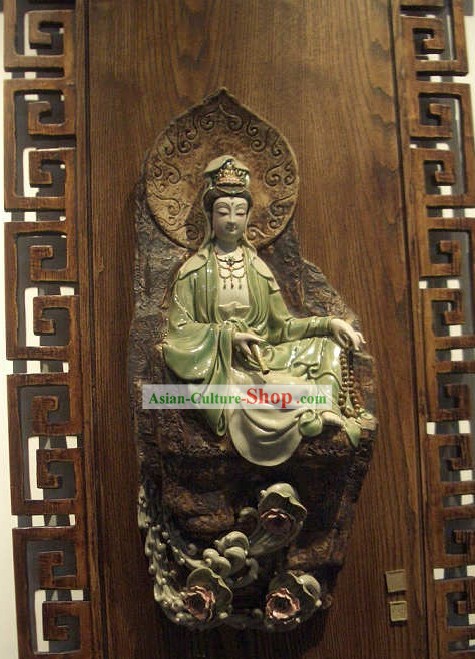 Guan Yin Shiwan Ceramics Figurine Hanging