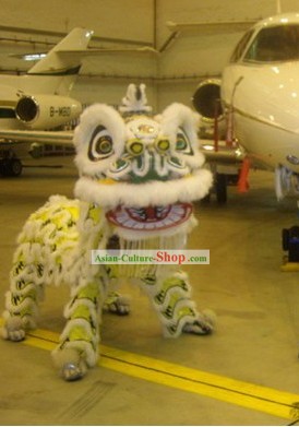 Unique Design Luminous Long Wool Lion Dance Costume Complete Set