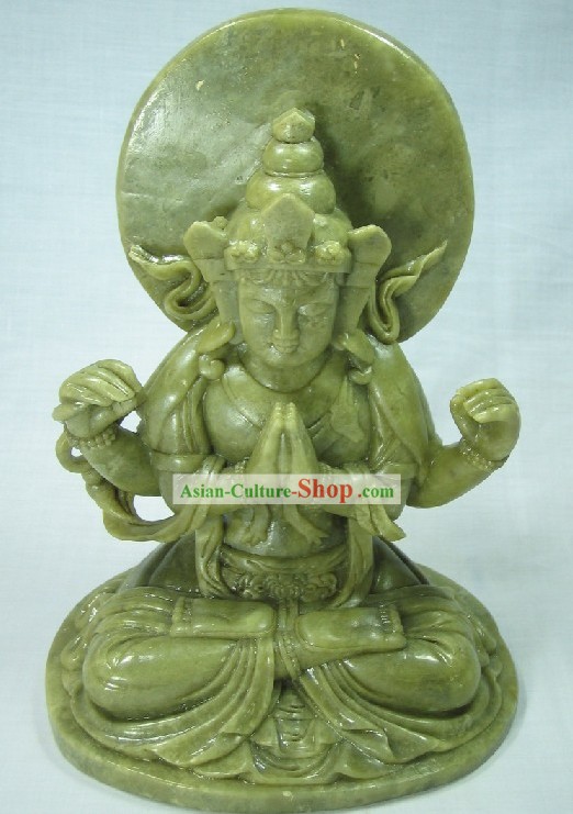 Supreme Buddha Jade Sculpture Collectible