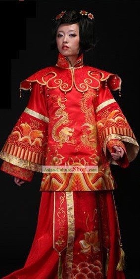 Chinese Classic Wedding Dress for Brides