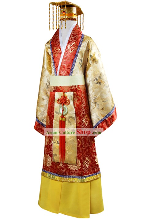 Chinese Emperor Outfit and Hat for Kids