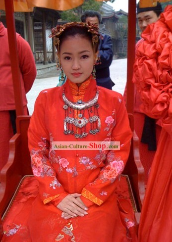 Traditional Chinese Wedding Headpiece for Brides