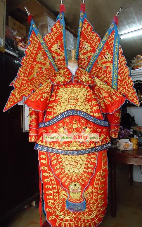 Peking Opera General Armor Costume Complete Set