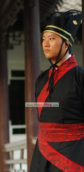 Chinese Classic Official Clothing and Hat for Men